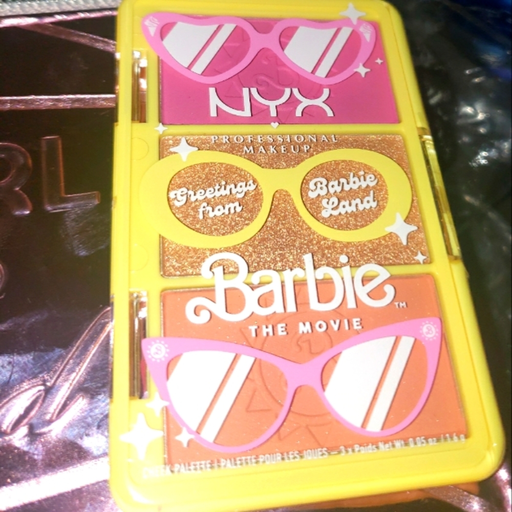 BARBIE X NYX COSMEDICS X TOO FACED COSMEDIC BAG- GIRL- YOU'RE SO TOO FACED!NIB - Picture 1 of 9